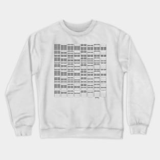 64 symbols in white and grey Crewneck Sweatshirt